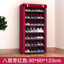 Load image into Gallery viewer, Dustproof 8 Layers 10 Layers Shoes Cabinet Shoe Rack Fabric Furniture Home Bedroom Dormitory Shoe Rack Organizer Ins Minimalist