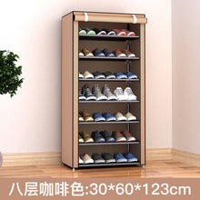 Load image into Gallery viewer, Dustproof 8 Layers 10 Layers Shoes Cabinet Shoe Rack Fabric Furniture Home Bedroom Dormitory Shoe Rack Organizer Ins Minimalist