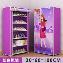 Load image into Gallery viewer, Dustproof 8 Layers 10 Layers Shoes Cabinet Shoe Rack Fabric Furniture Home Bedroom Dormitory Shoe Rack Organizer Ins Minimalist