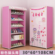 Load image into Gallery viewer, Dustproof 8 Layers 10 Layers Shoes Cabinet Shoe Rack Fabric Furniture Home Bedroom Dormitory Shoe Rack Organizer Ins Minimalist