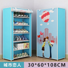 Load image into Gallery viewer, Dustproof 8 Layers 10 Layers Shoes Cabinet Shoe Rack Fabric Furniture Home Bedroom Dormitory Shoe Rack Organizer Ins Minimalist