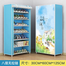 Load image into Gallery viewer, Dustproof 8 Layers 10 Layers Shoes Cabinet Shoe Rack Fabric Furniture Home Bedroom Dormitory Shoe Rack Organizer Ins Minimalist